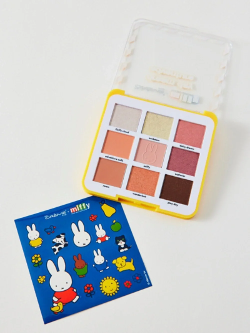 The Crème Shop x Miffy Dream Day Adventure 9-Color Eyeshadow Palette + stickers